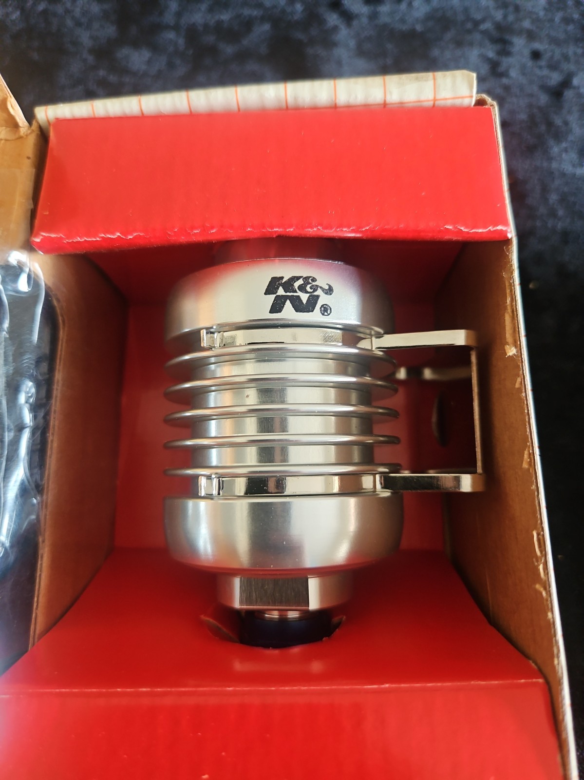Vtg Rare K&N Billet Fuel Filter 6AN Ends 81-0530 USA