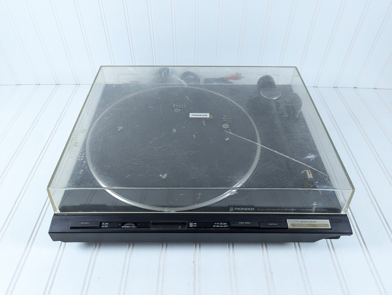 Pioneer PL-230 Fully Automatic Belt Drive Turntable w/ Ortofon Cartridge Works