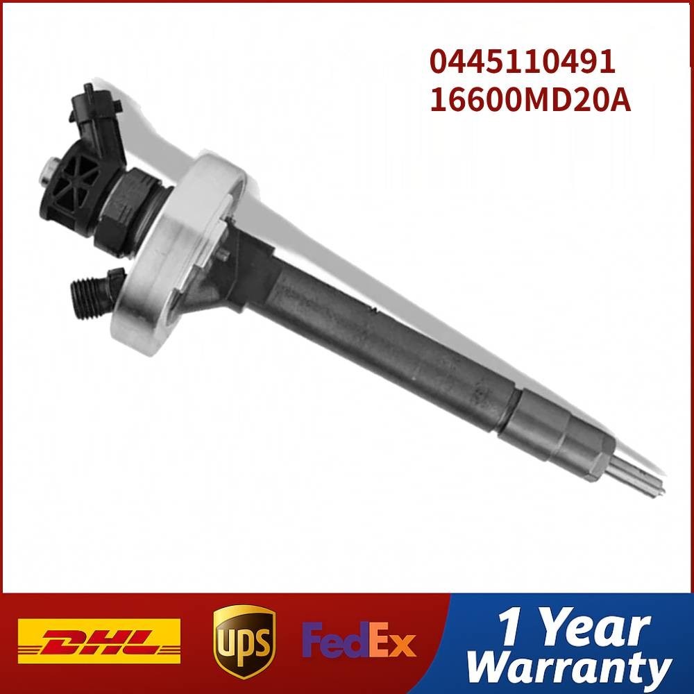 0445110491 16600MD20A Common Rail Diesel Fuel Injector for Nissan Zd30