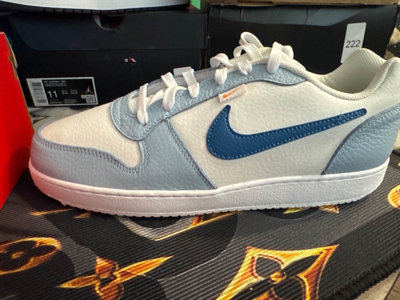 11.5 Men Nike Ebernon Low Premium Sail Star Blue 11.5 Men Nike Ebernon Low Premium Sail Star Blue