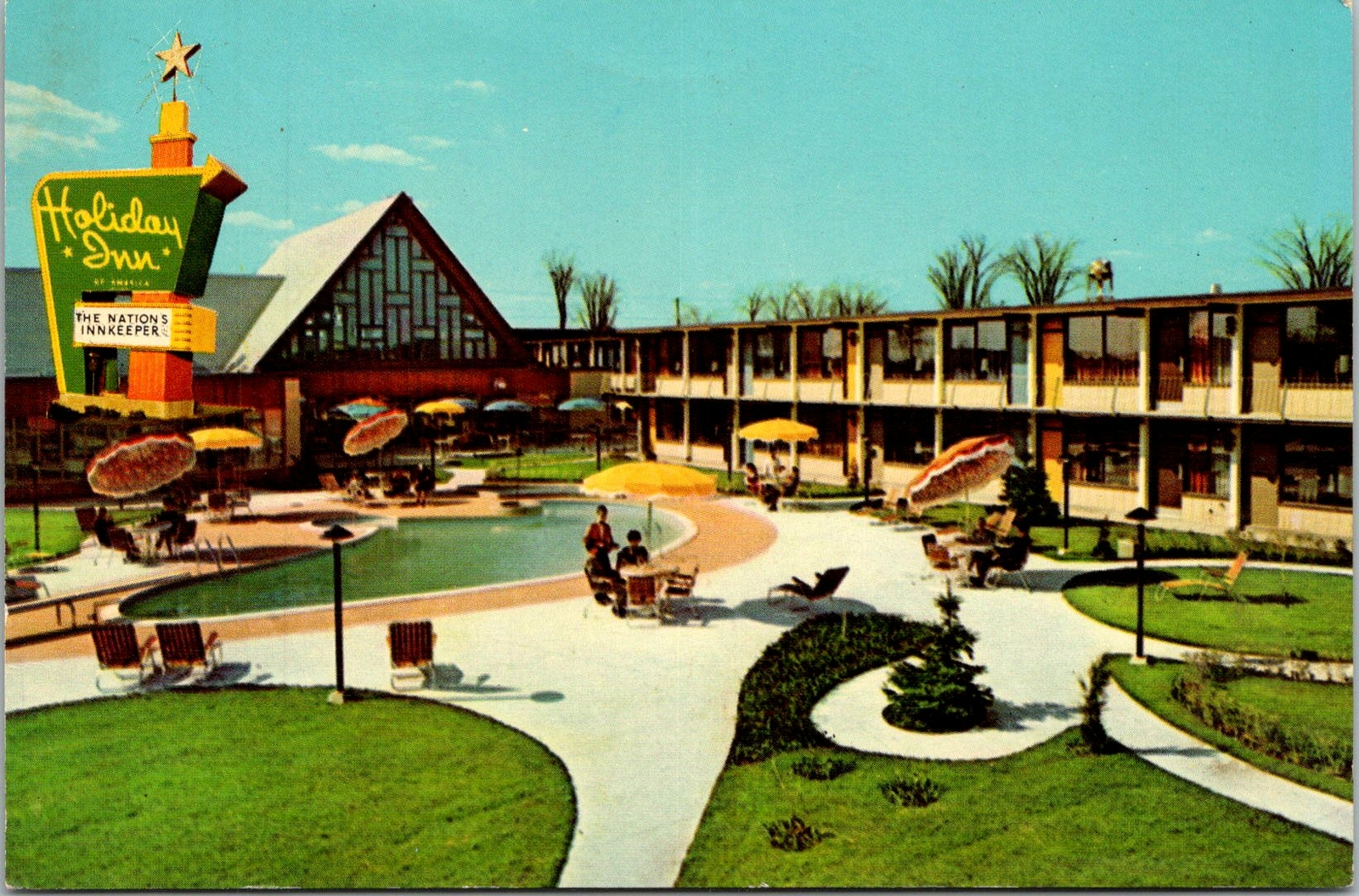 Vintage PPC - Holiday Inn - Cafe de Liesse Rd. Highway 2B & 17 - F19489 Vintage PPC - Holiday Inn - Cafe de Liesse Rd. Highway 2B & 17 - F19489