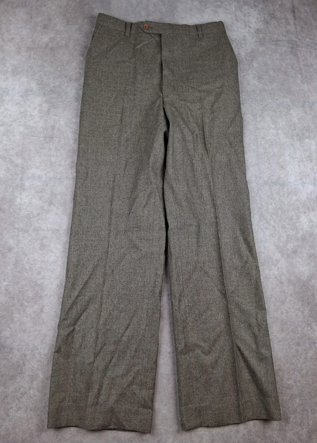 Vintage Wool Trousers Mens 28x30 Fit Classic Wide Leg Knit Heritage True USA
