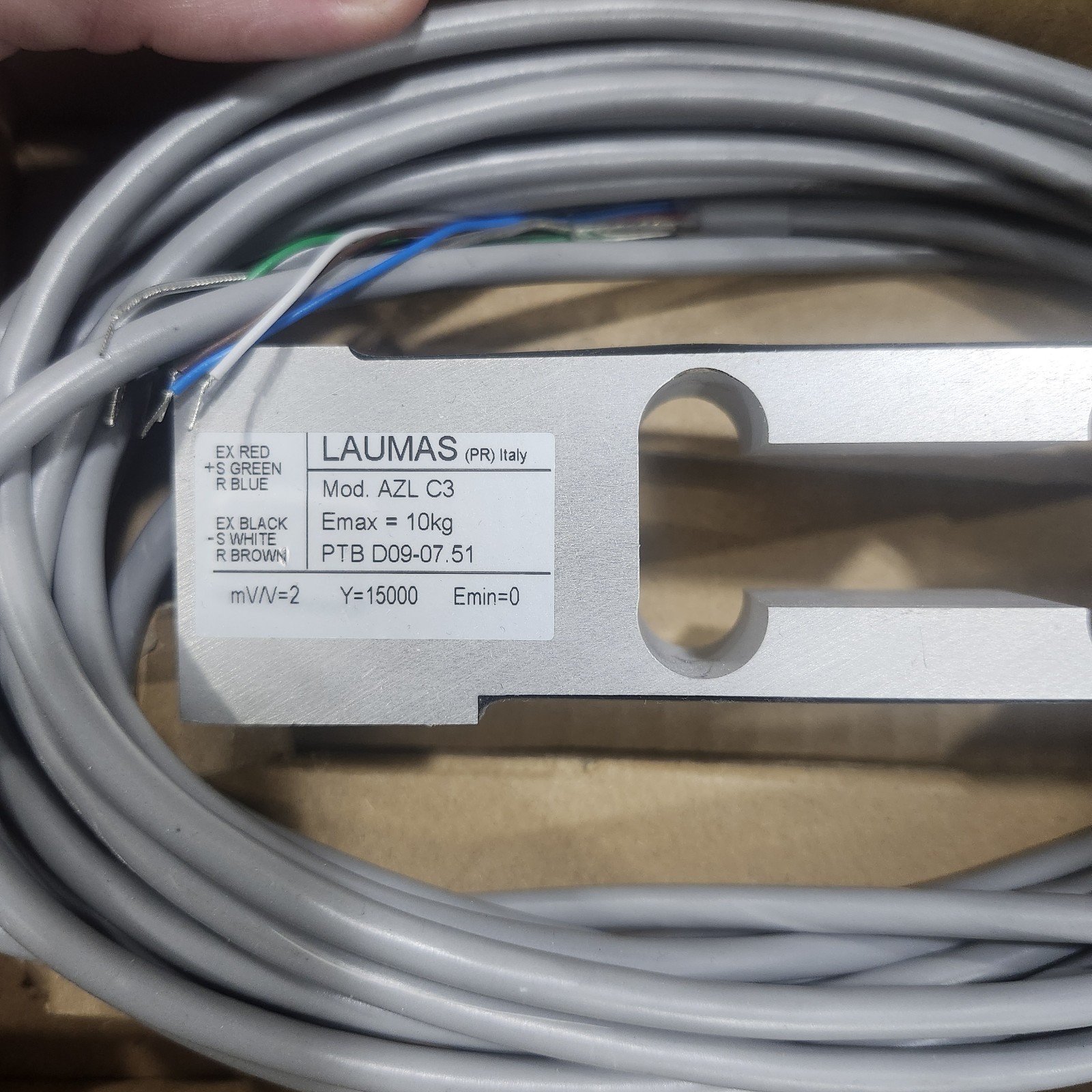 LAUMAS TRANSDUCERS AZL-C3-30kg-6B6 LOAD CELL LAUMAS TRANSDUCERS AZL-C3-30kg-6B6 LOAD CELL
