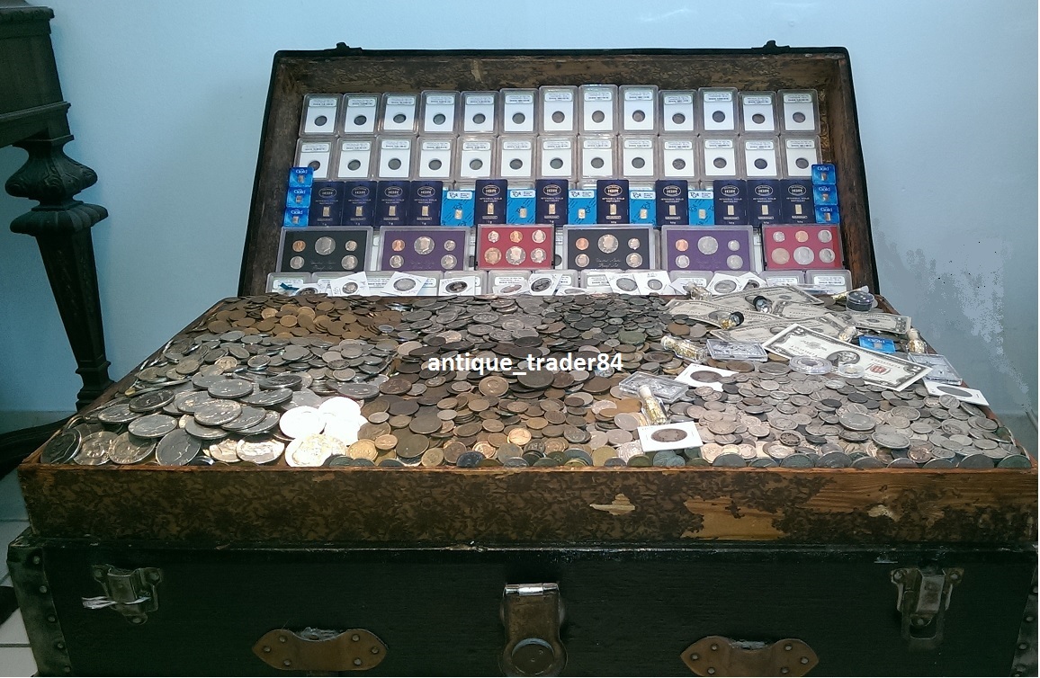 ☆ 100 Coin Lot From Old Estate Hoard ☆ Old US & World Coins GOLD SILVER Roman ☆
