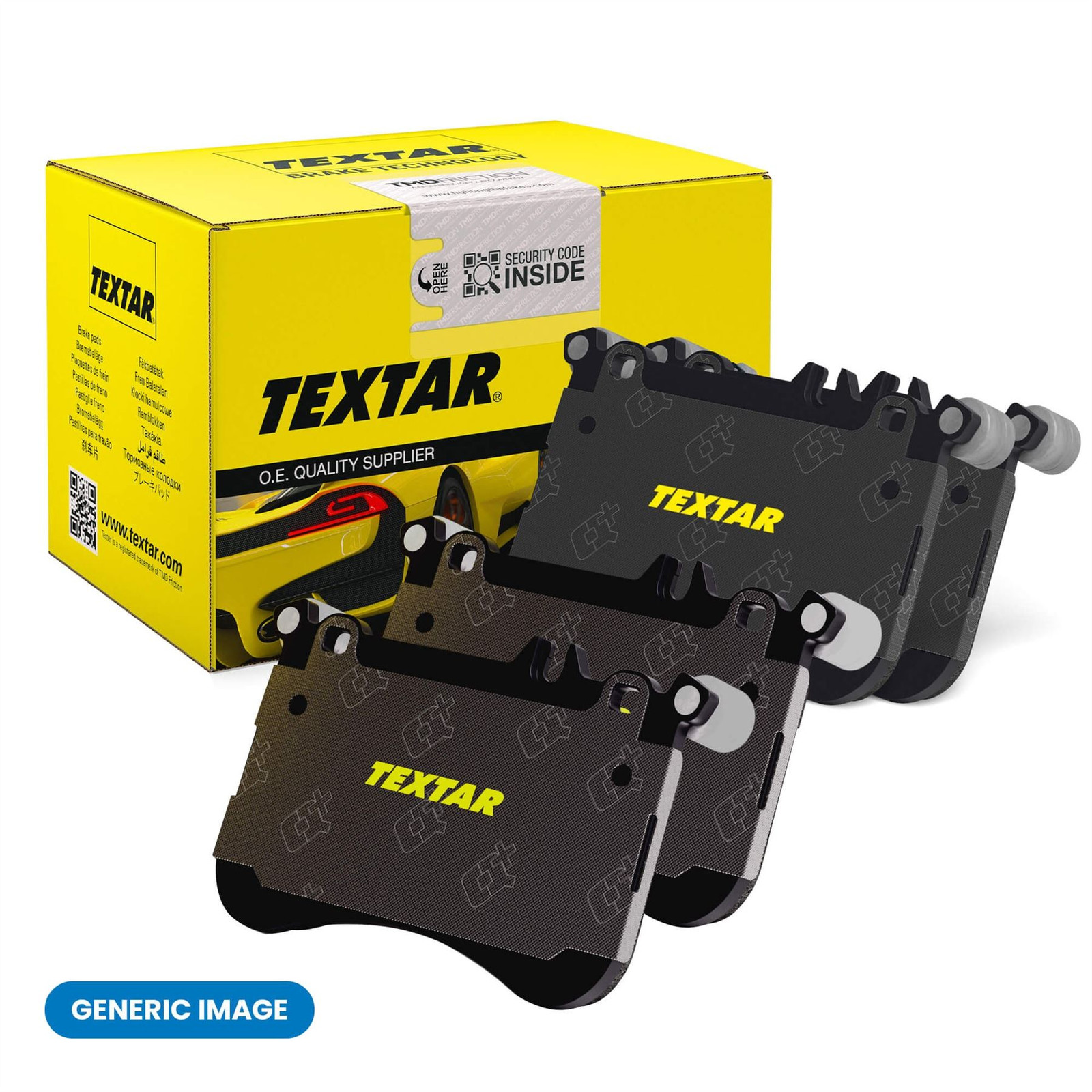 Brake Pad Set For Disc Front Fits BMW 2 Series 3 Series 4 Series TEXTAR 2502805