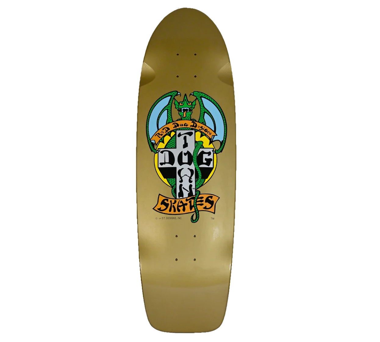 Dogtown Red Dog Rider 70's Gold Pearl 9.1 Old School Skateboard Deck Dogtown Red Dog Rider 70's Gold Pearl 9.1 Old School Skateboard Deck
