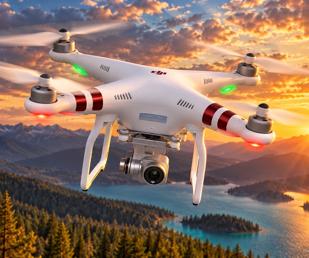DJI Phantom 3 Standard GPS Drone 3-Axis Camera Gimbal, Wi-Fi, Remote, 8 Props DJI Phantom 3 Standard GPS Drone 3-Axis Camera Gimbal, Wi-Fi, Remote, 8 Props