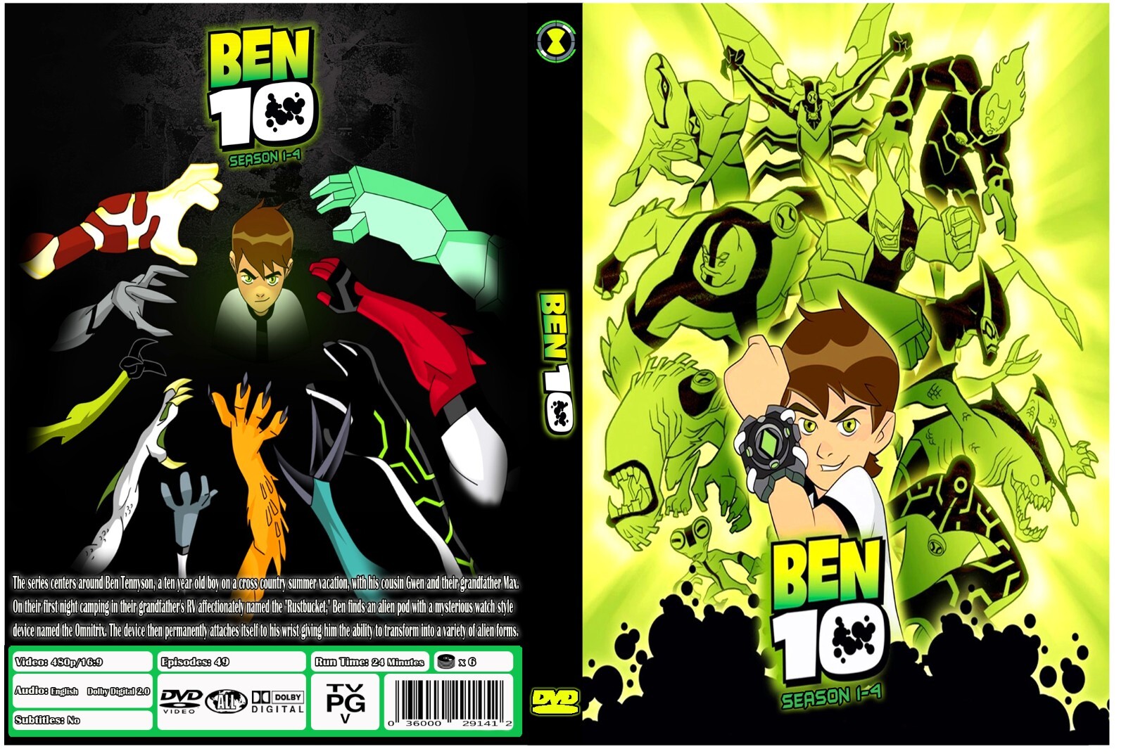 Ben 10 Animated Series 2005 Season 1-4 Episodes 1-49 English Audio Ben 10 Animated Series 2005 Season 1-4 Episodes 1-49 English Audio