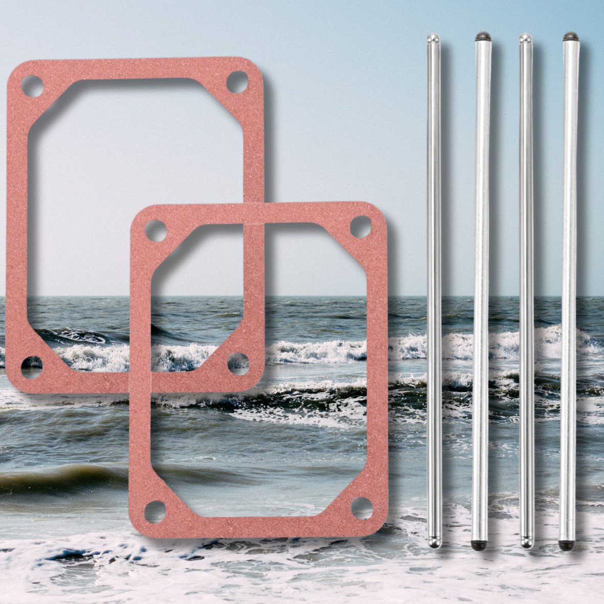 IMPROVED INTAKE & EXHAUST PUSH RODS FITS BRIGGS INTEK V TWIN ENGINES