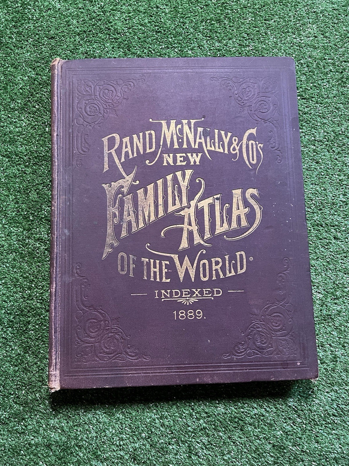 Rand McNally New Family Atlas Of The World 1889