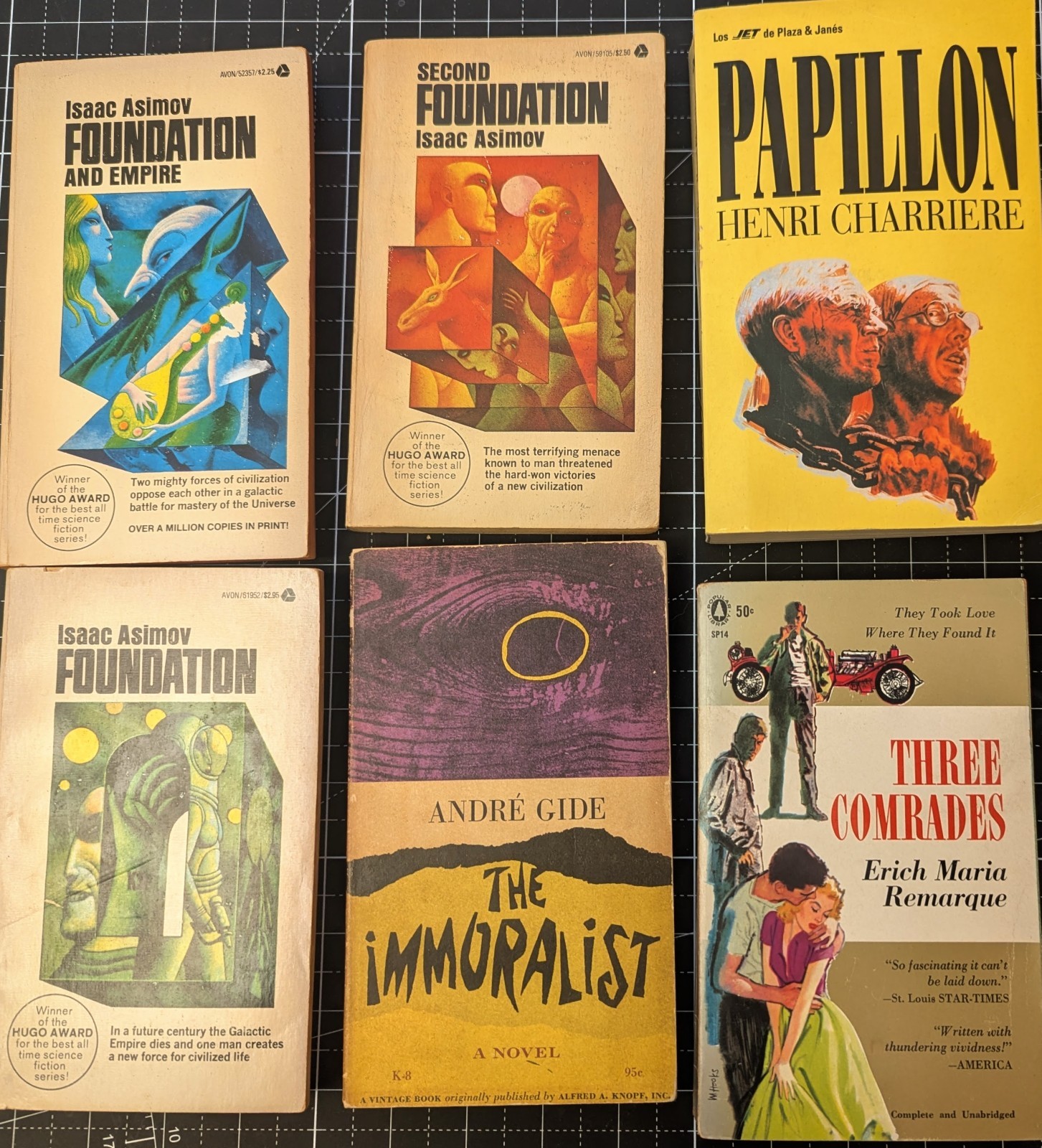 Vintage paperbacks lot (6 books)