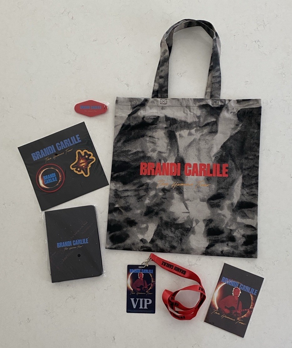 Brandi Carlile Human Tour Merch Lot Tote VIP Laminate Lanyard Patches Keychain Brandi Carlile Human Tour Merch Lot Tote VIP Laminate Lanyard Patches Keychain
