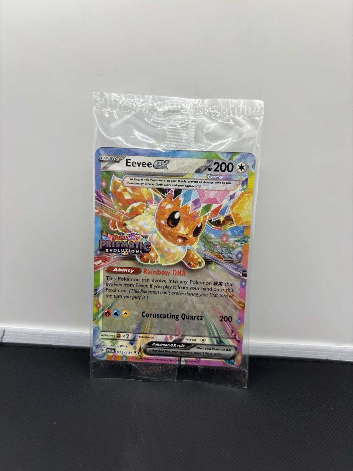 Sealed Eevee ex - (Prismatic Evolutions Stamp) 075/131 Miscellaneous Cards &... Sealed Eevee ex - (Prismatic Evolutions Stamp) 075/131 Miscellaneous Cards &...