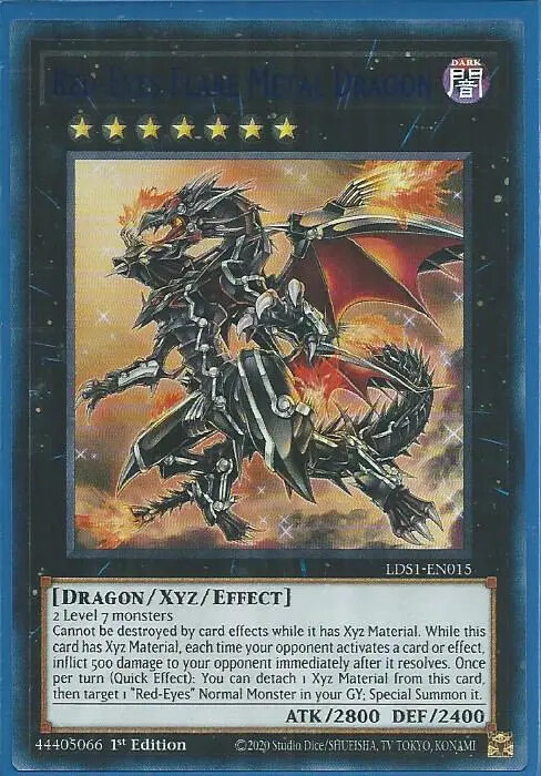 Yugioh - Red-Eyes Flare Metal Dragon - Ultra Rare Holographic - 1st Edition Card Yugioh - Red-Eyes Flare Metal Dragon - Ultra Rare Holographic - 1st Edition Card