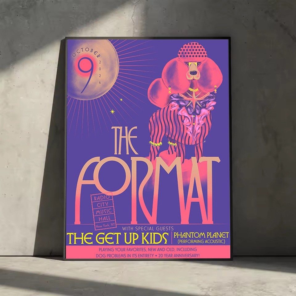 The Format New York NY Tour Oct 09 2026 Poster The Format New York NY Tour Oct 09 2026 Poster