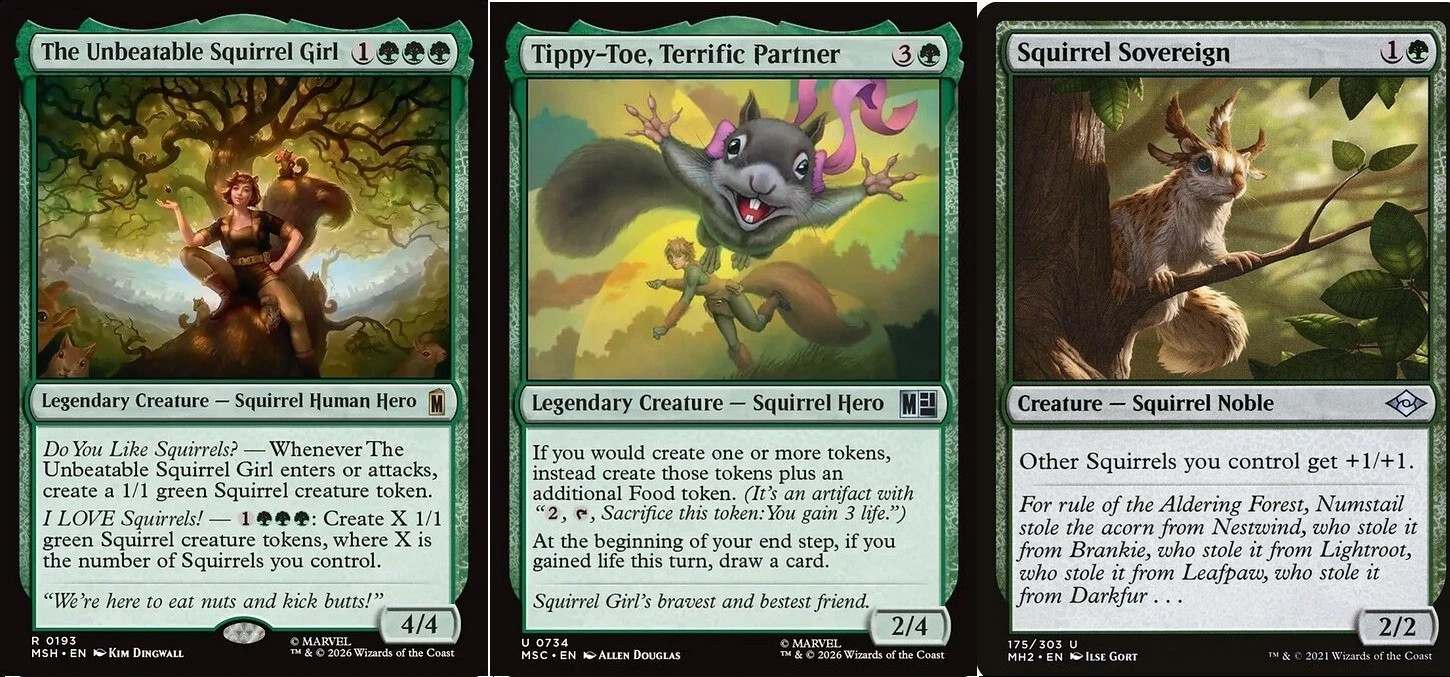 The Unbeatable Squirrel Girl Commander Deck  - 100 Cards -Marvel  NM - MTG