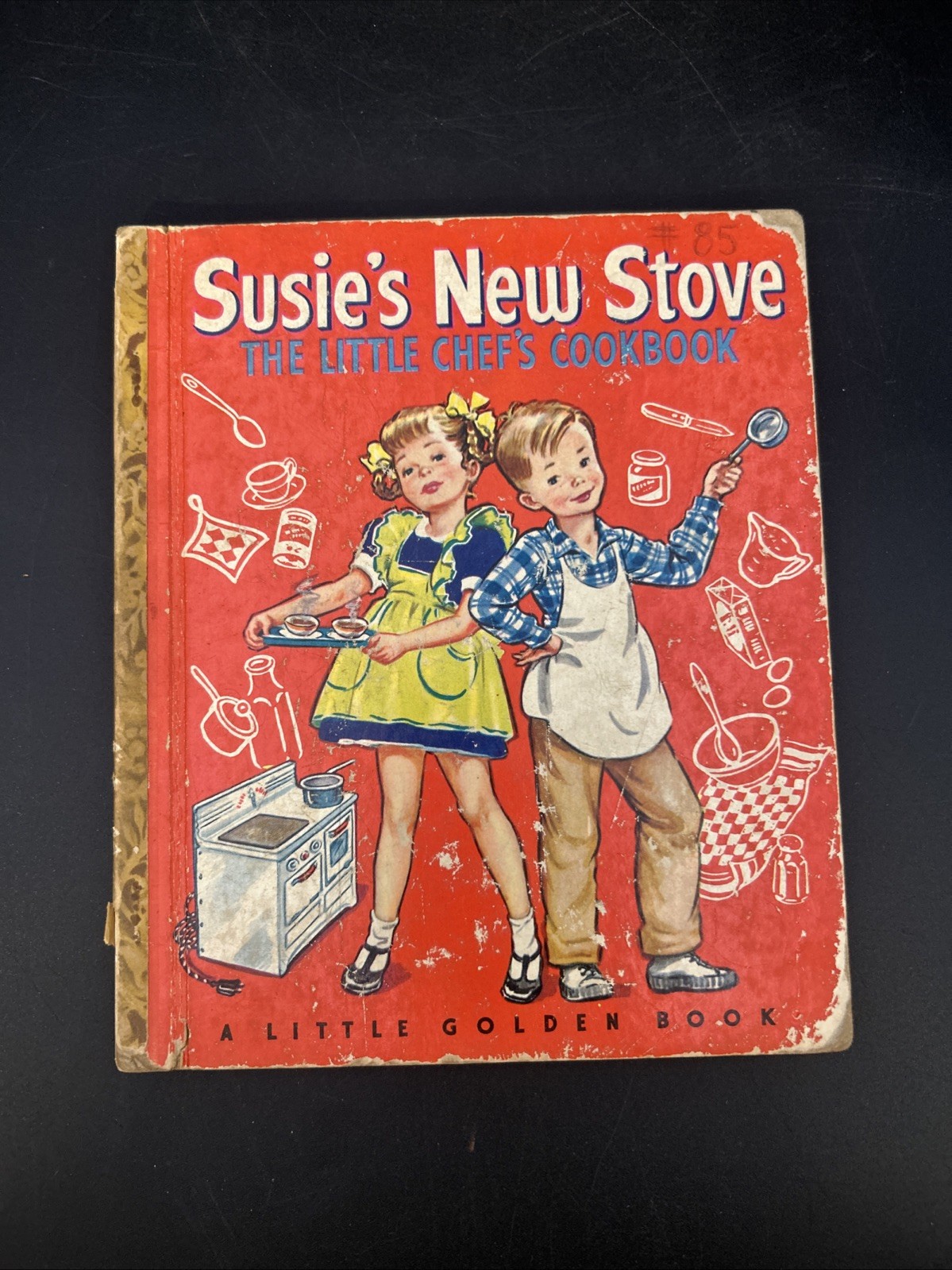 VTG Little Golden Book 1950 Susie's New Stove The Little Chef's Cookbook A Ed