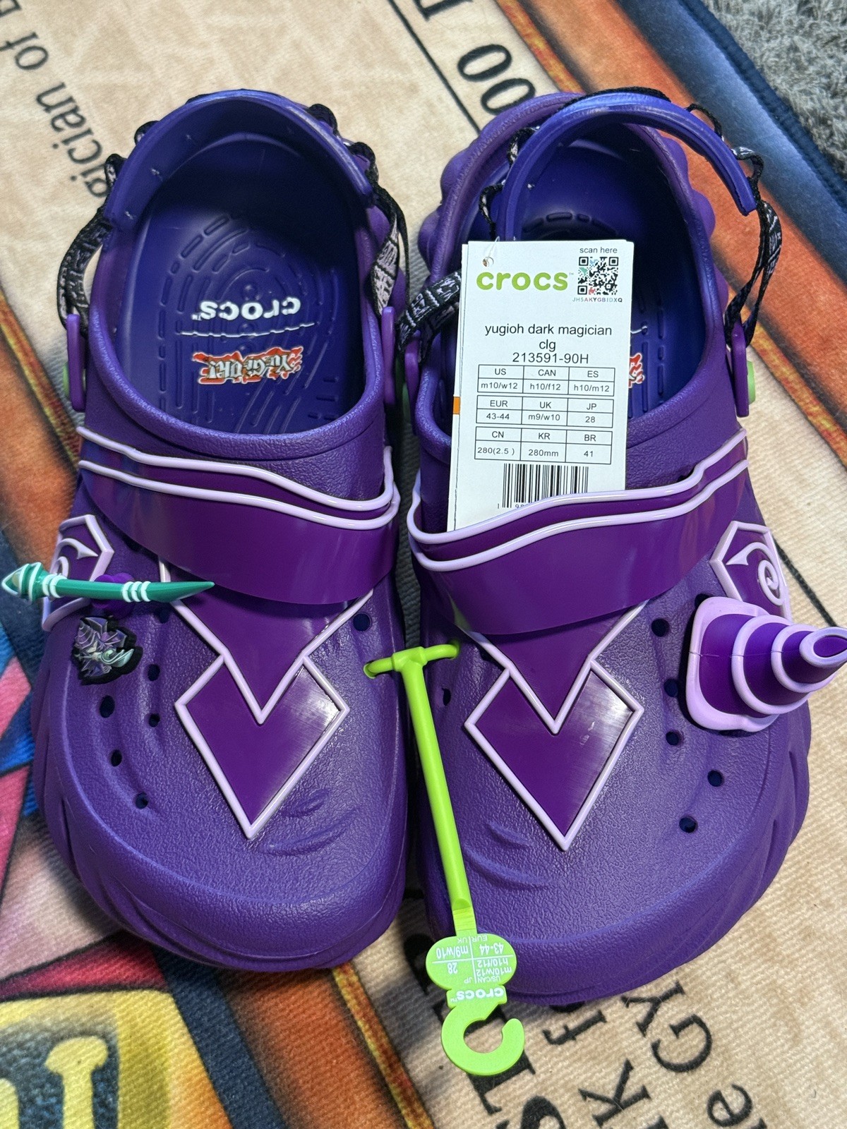 NEW Yu-Gi-Oh Crocs - Dark Magician - Men’s Size 10 NEW Yu-Gi-Oh Crocs - Dark Magician - Men’s Size 10