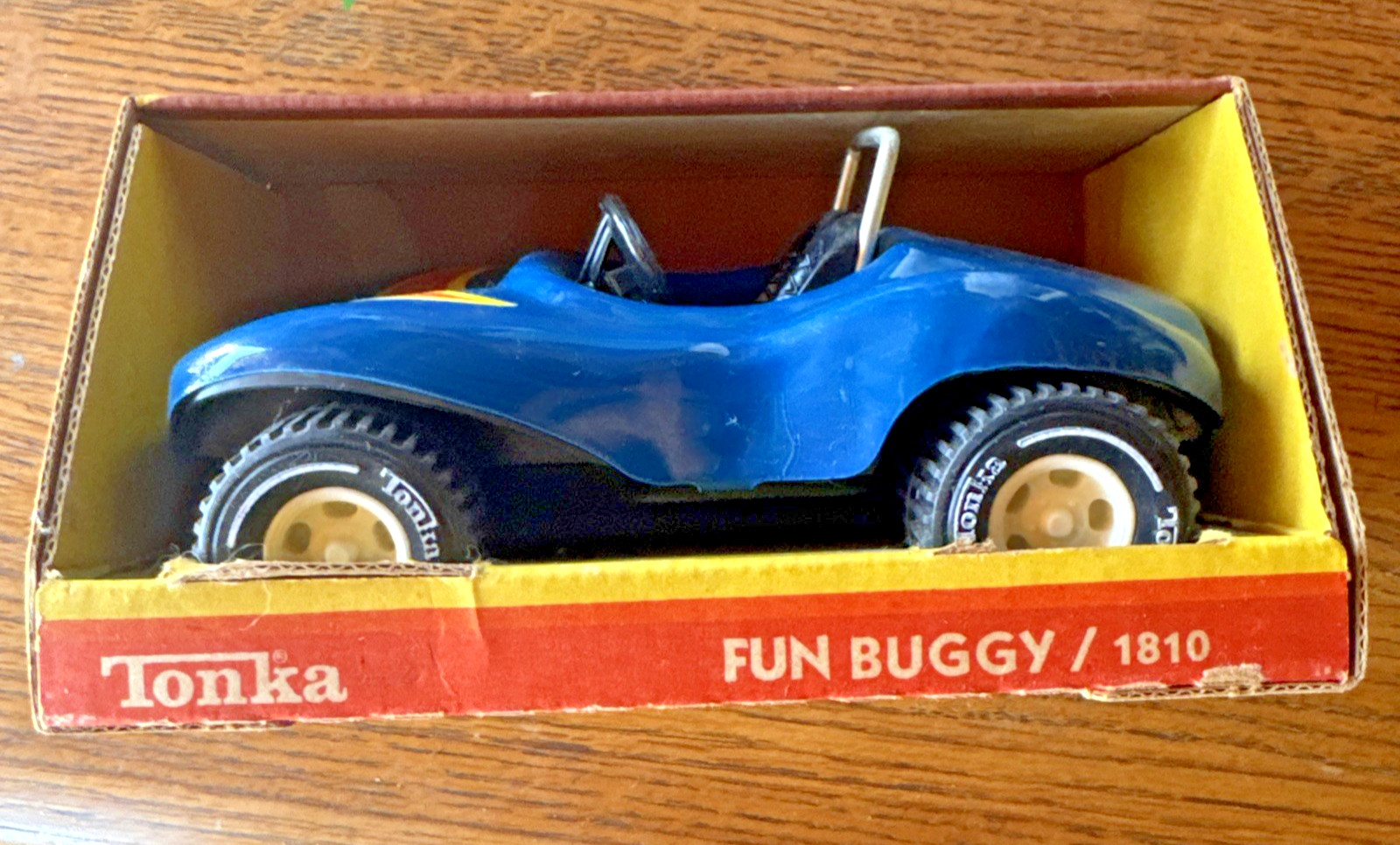 Mini Tonka #1810 Pressed Steel Fun Buggy Dune Buggy Blue New in Box 1978 Nice Mini Tonka #1810 Pressed Steel Fun Buggy Dune Buggy Blue New in Box 1978 Nice
