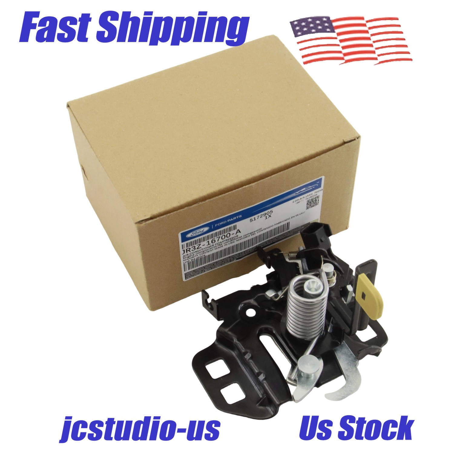 OEM Front Hood Latch Lock JR3Z-16700-A for Ford Mustang 2018-2022