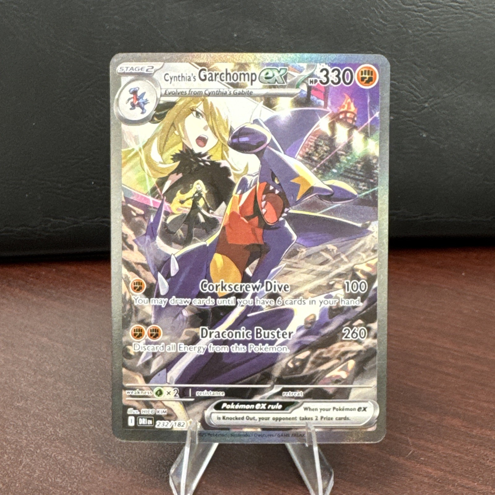 Cynthia\'s Garchomp EX 232/182 SIR - Destined Rivals - NEAR MINT Cynthia\'s Garchomp EX 232/182 SIR - Destined Rivals - NEAR MINT