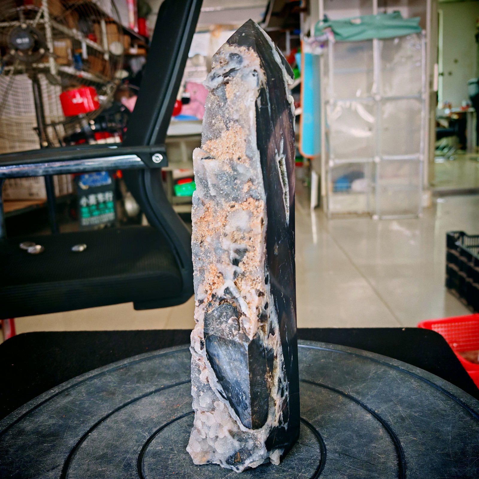 4.29LB Natural zinc ore raw stone tower crystal specimens Healing 1.95kg 4.29LB Natural zinc ore raw stone tower crystal specimens Healing 1.95kg