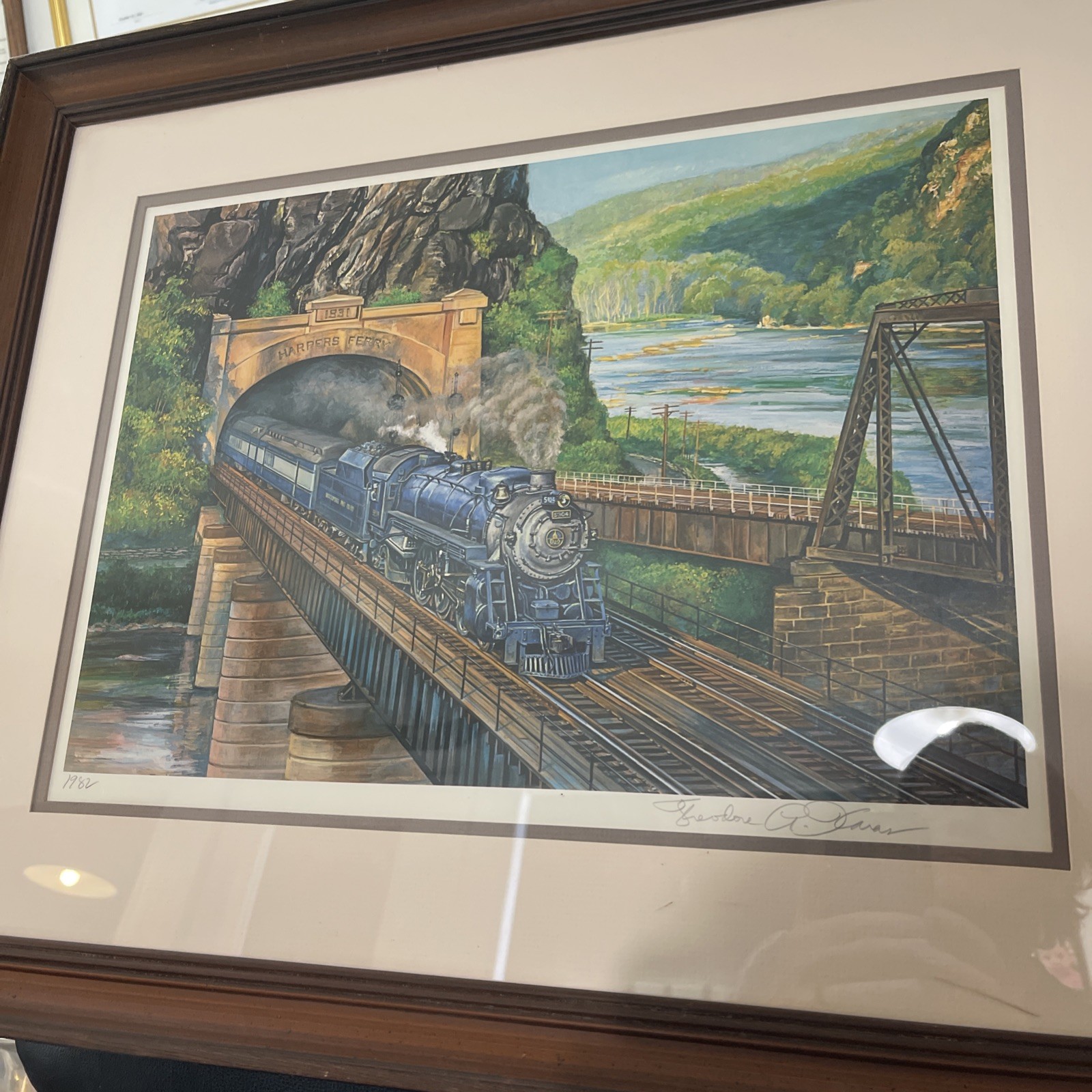 Theodore Xaras The National Limited at Harpers Ferry  Franklin 1982