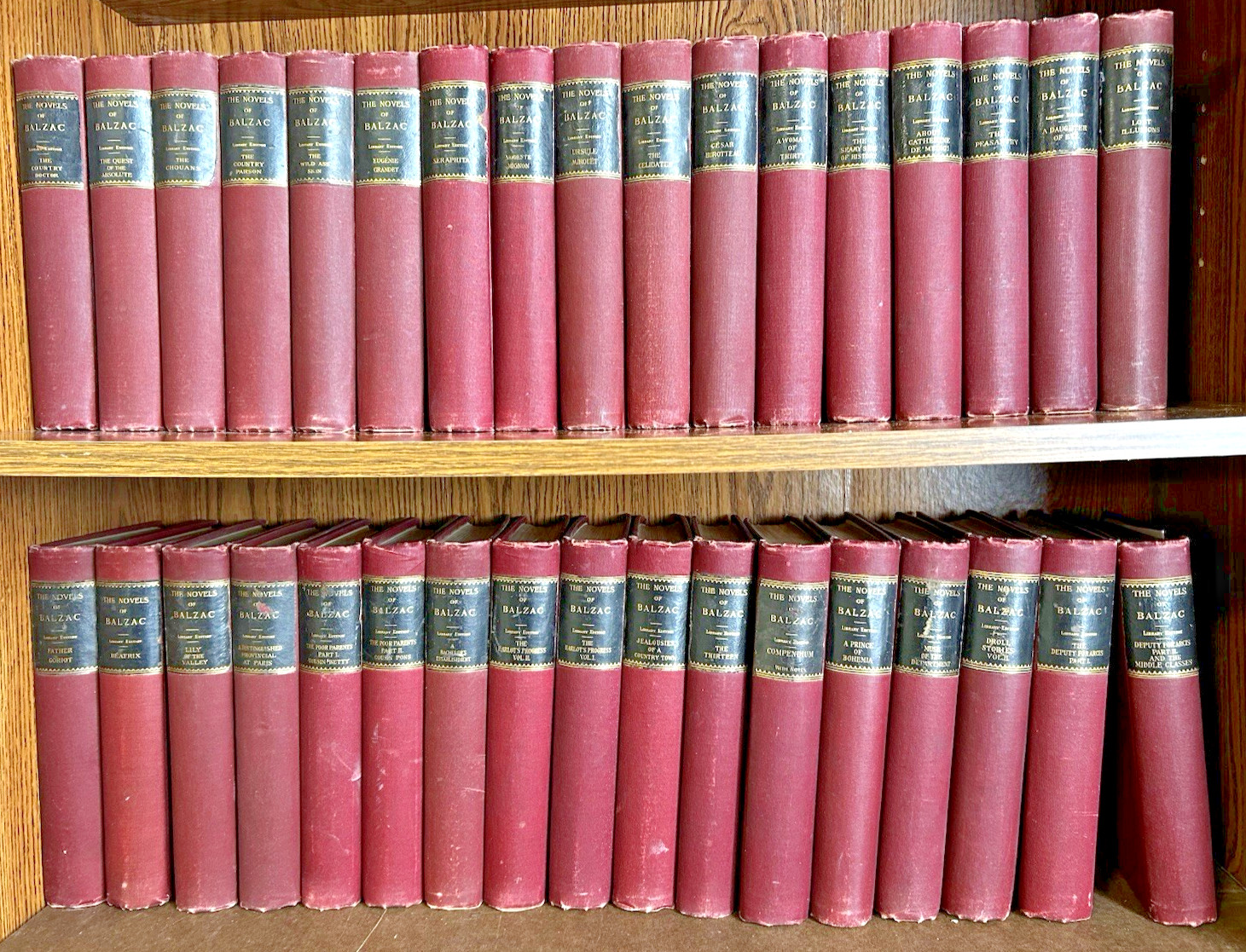 34 H. De Balzac Novels published in the late 1890s The Comedie Humaine VINTAGE