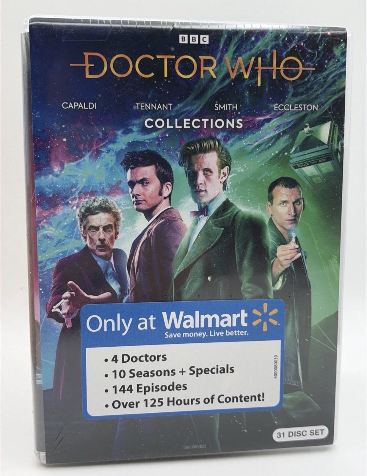 Doctor Who BBC 10 Seasons Specials 144 Episodes DVD Set Walmart Exclusive New Doctor Who BBC 10 Seasons Specials 144 Episodes DVD Set Walmart Exclusive New