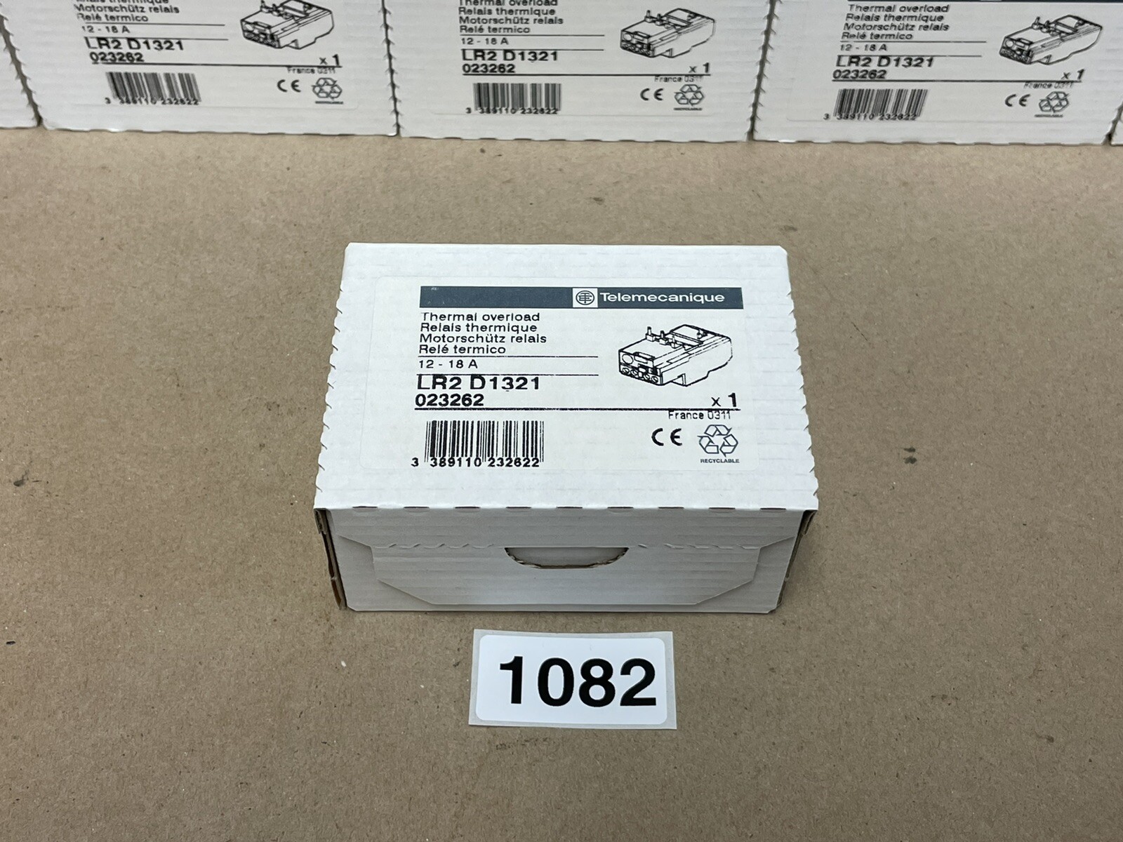 (1) TELEMECANIQUE THERMAL OVERLOAD RELAY LR2D1321 12-18AMP NIB NEW IN SEALED BOX (1) TELEMECANIQUE THERMAL OVERLOAD RELAY LR2D1321 12-18AMP NIB NEW IN SEALED BOX