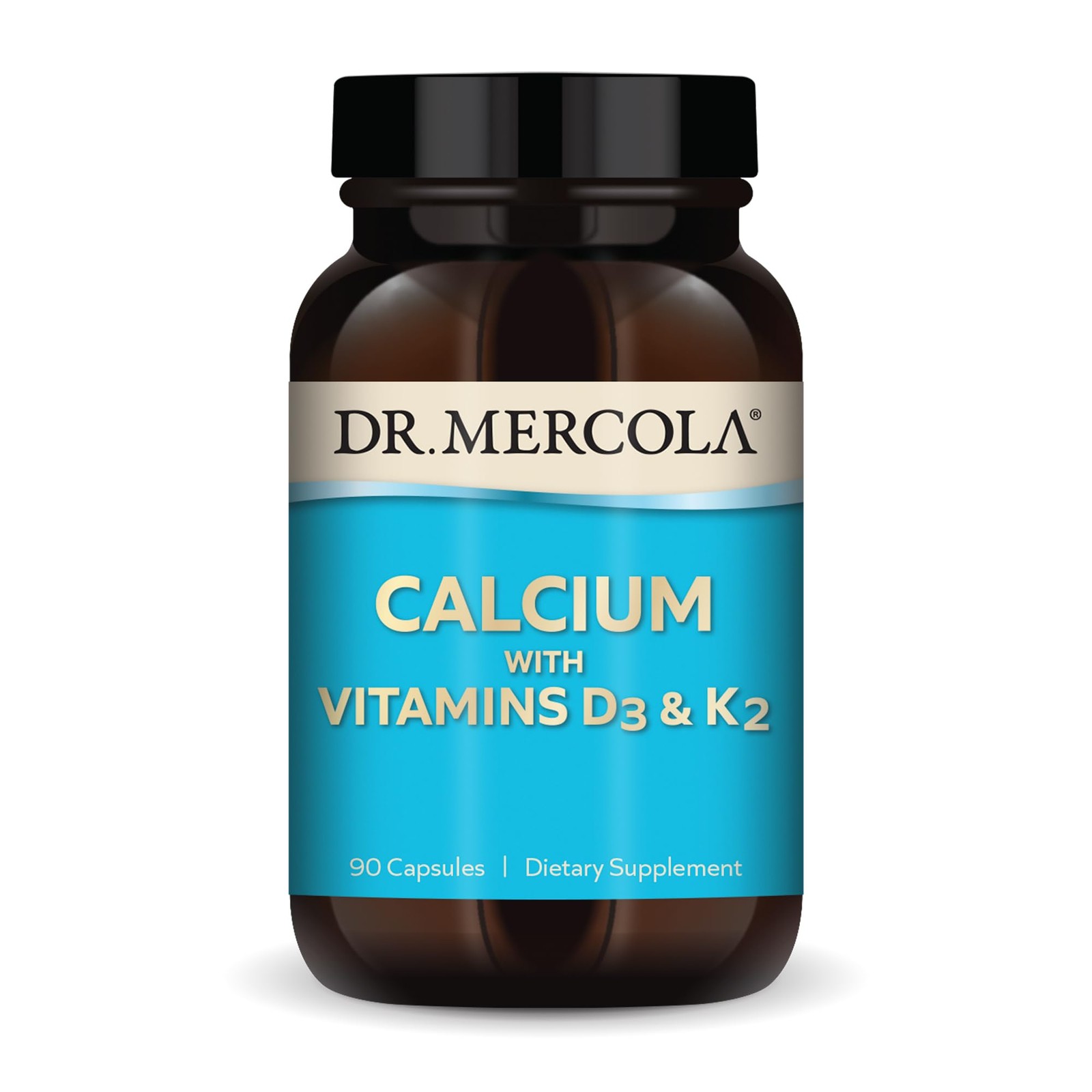 Dr. Mercola Calcium with Vitamins D3 and K2, 90 Capsules (90 Servings) Dr. Mercola Calcium with Vitamins D3 and K2, 90 Capsules (90 Servings)