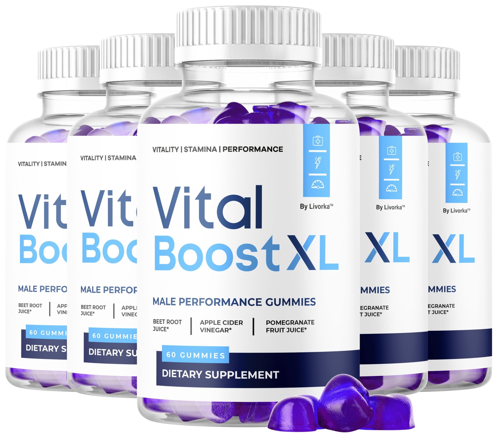 (5 Pack) Vital Boost XL Gummies - Official VitalBoost XL Gummys For Men Premium