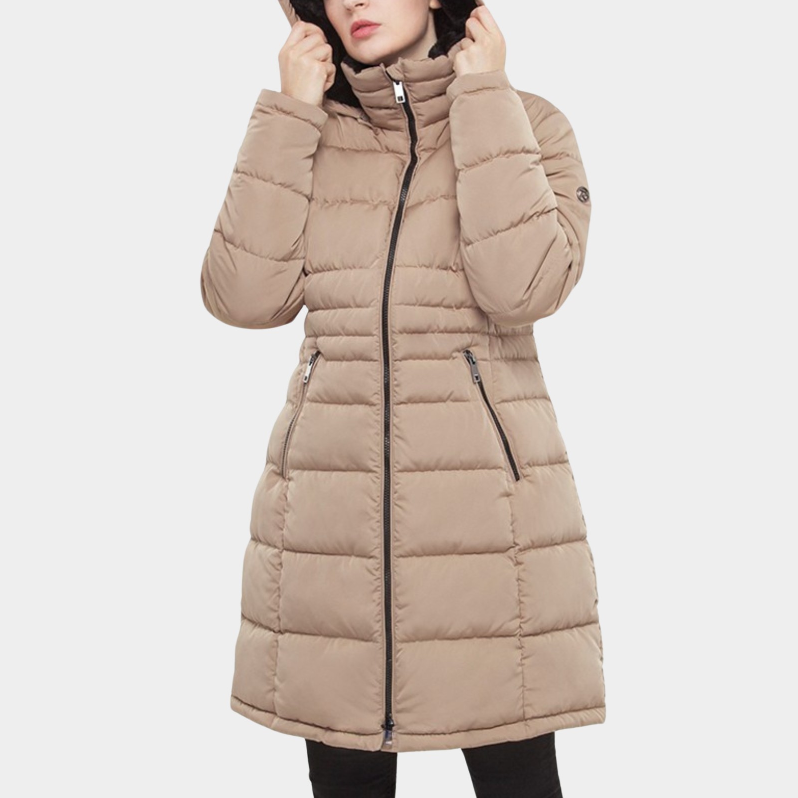 Women\'s Heavy Long Winter Coat with Fleece Hood Parka Jacket Women\'s Heavy Long Winter Coat with Fleece Hood Parka Jacket
