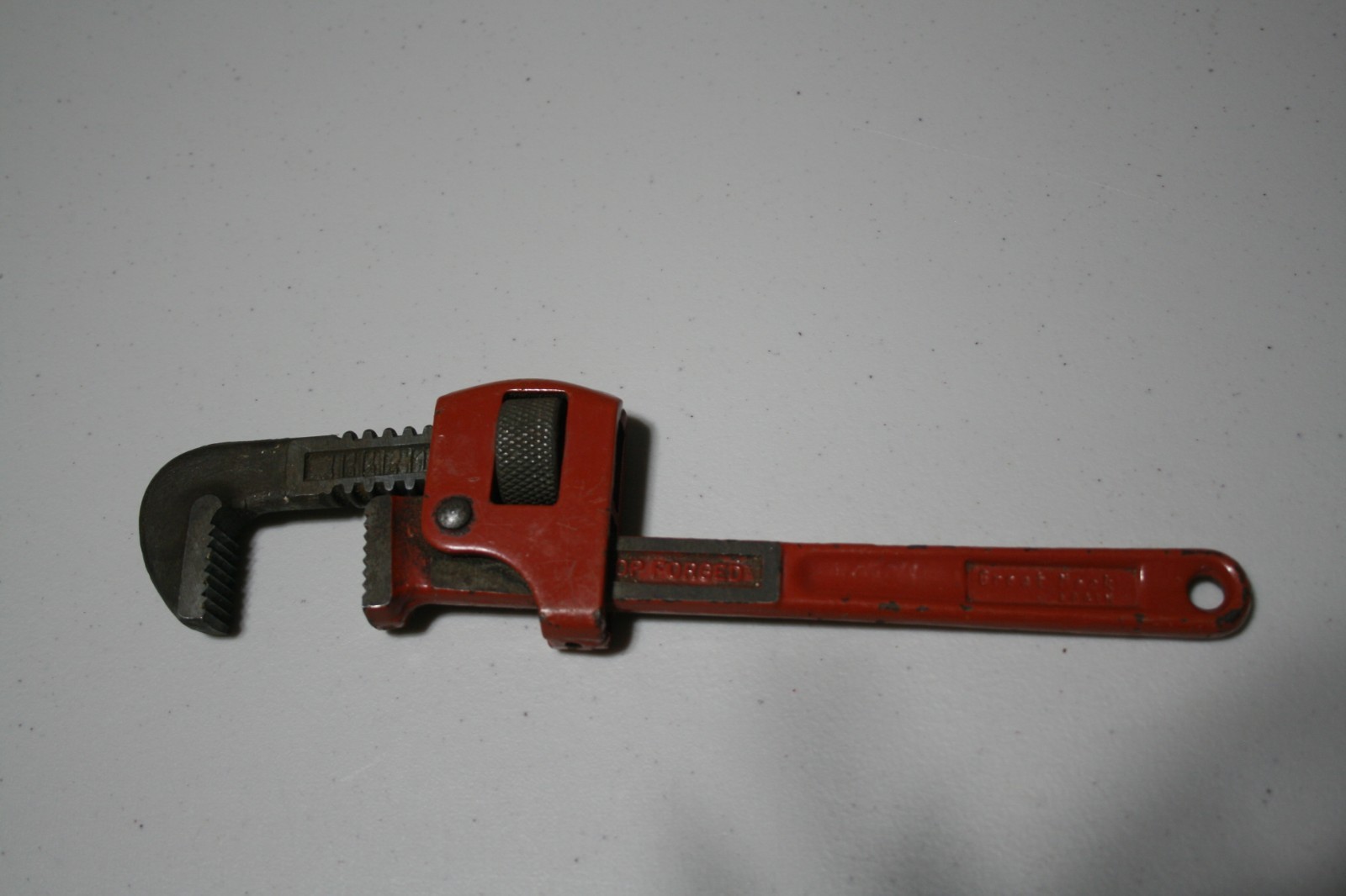 Vintage Heavy Duty Pipe Wrench 10”  Drop Forged Plumbing Tool - Good Used Cond