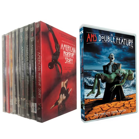 American Horror Story AHS Seasons 1-10 DVD Collection Set Double Feature HorrorA