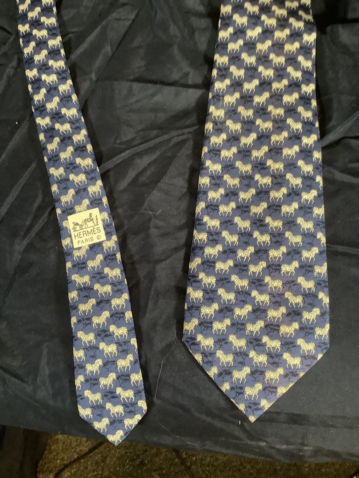 Hermes Mens Tie - Horse Pattern Hermes Mens Tie - Horse Pattern