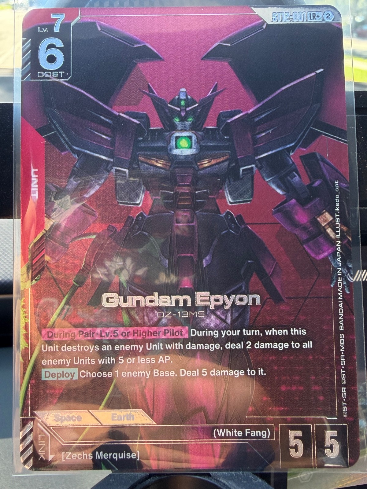 Gundam Card Game | Gundam Epyon ST12-001 LR+ Pack Fresh