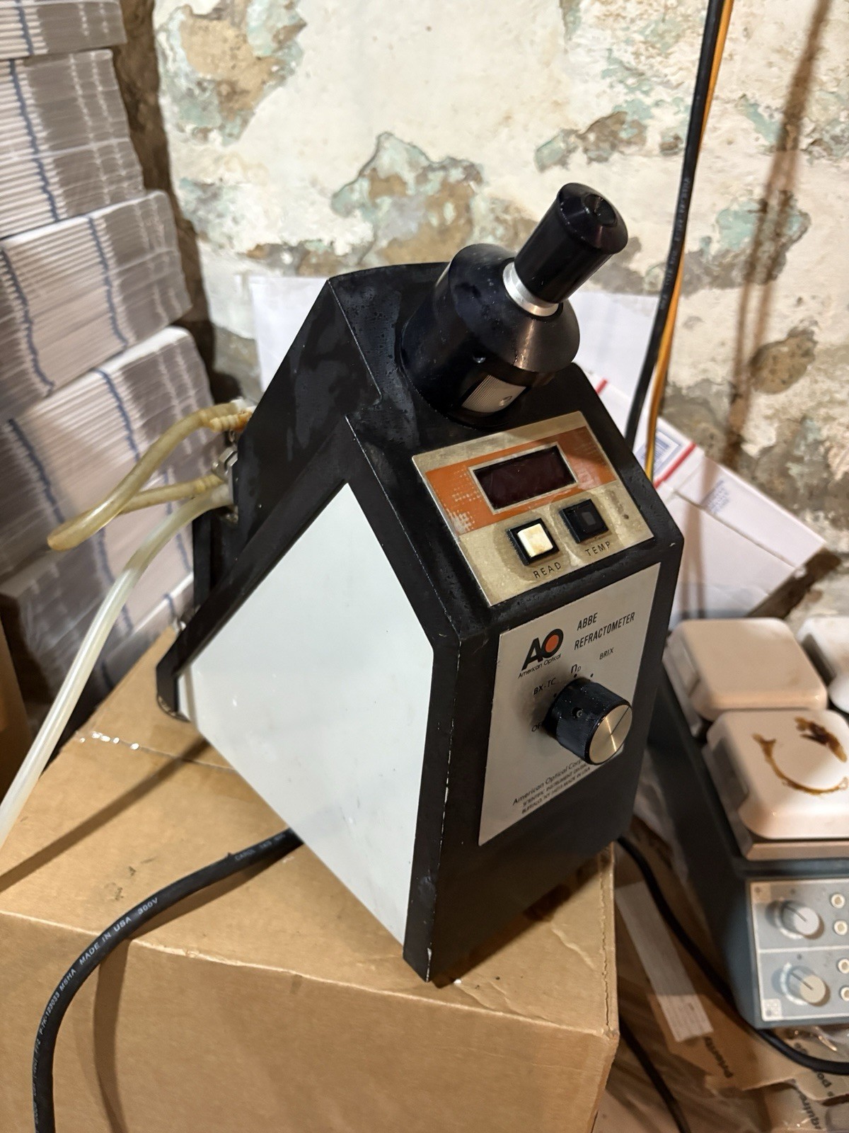 American Optical AO Abbe Refractometer Model 10450 Laboratory Brix Refractive