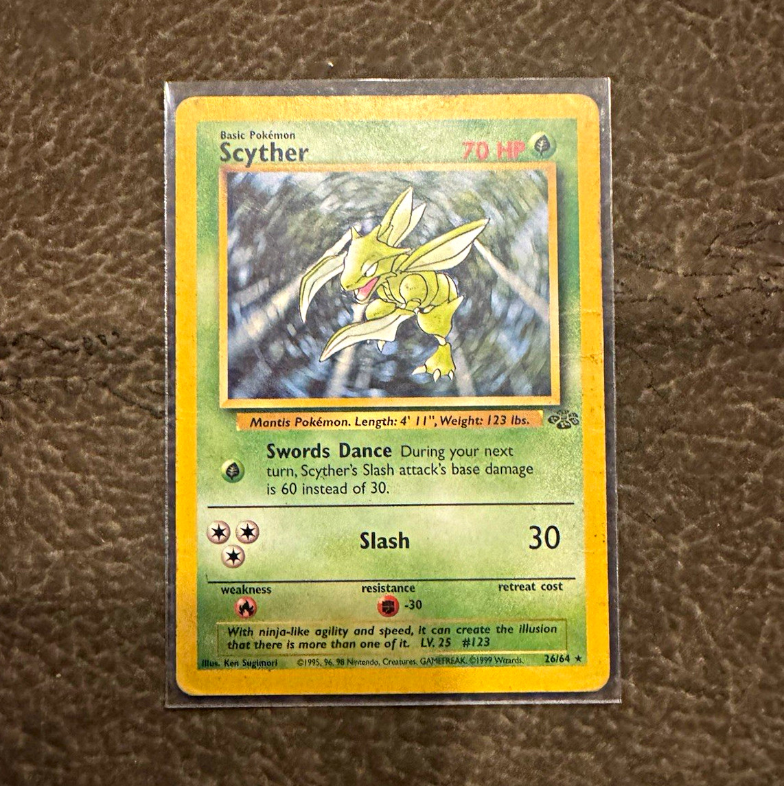 Wizards of the Coast Scyther 10/64 Jungle Holo Rare Unlimited English 1999 70 MP