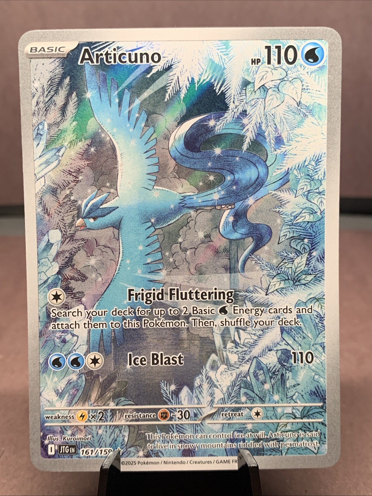 Pokemon TCG Articuno 161/159 Illustration Rare Journey Together Full Art Holo NM