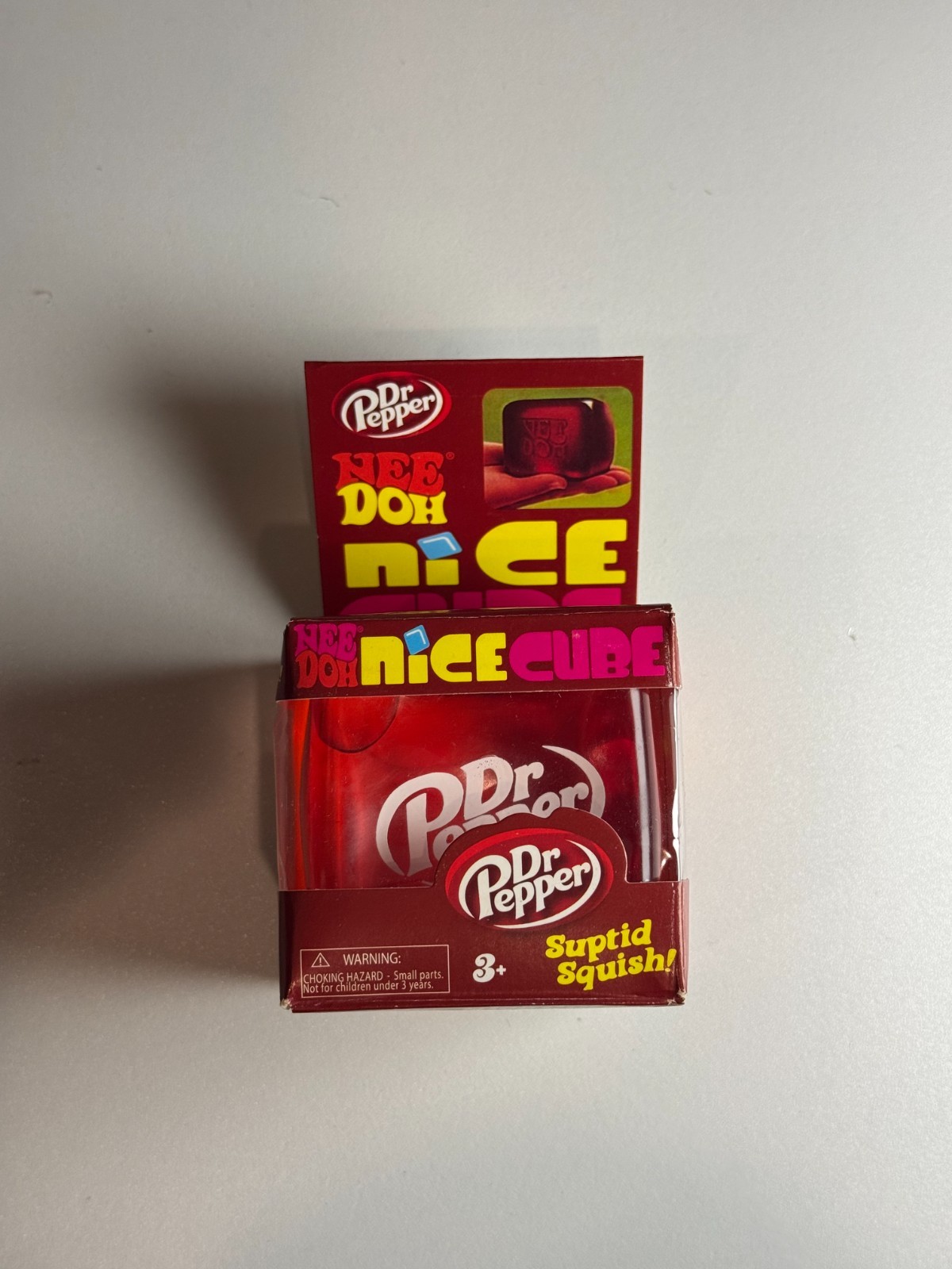 NEW Nee Doh Nice Cube - Super Solid Squish (Red) - Stress fidget relief toy