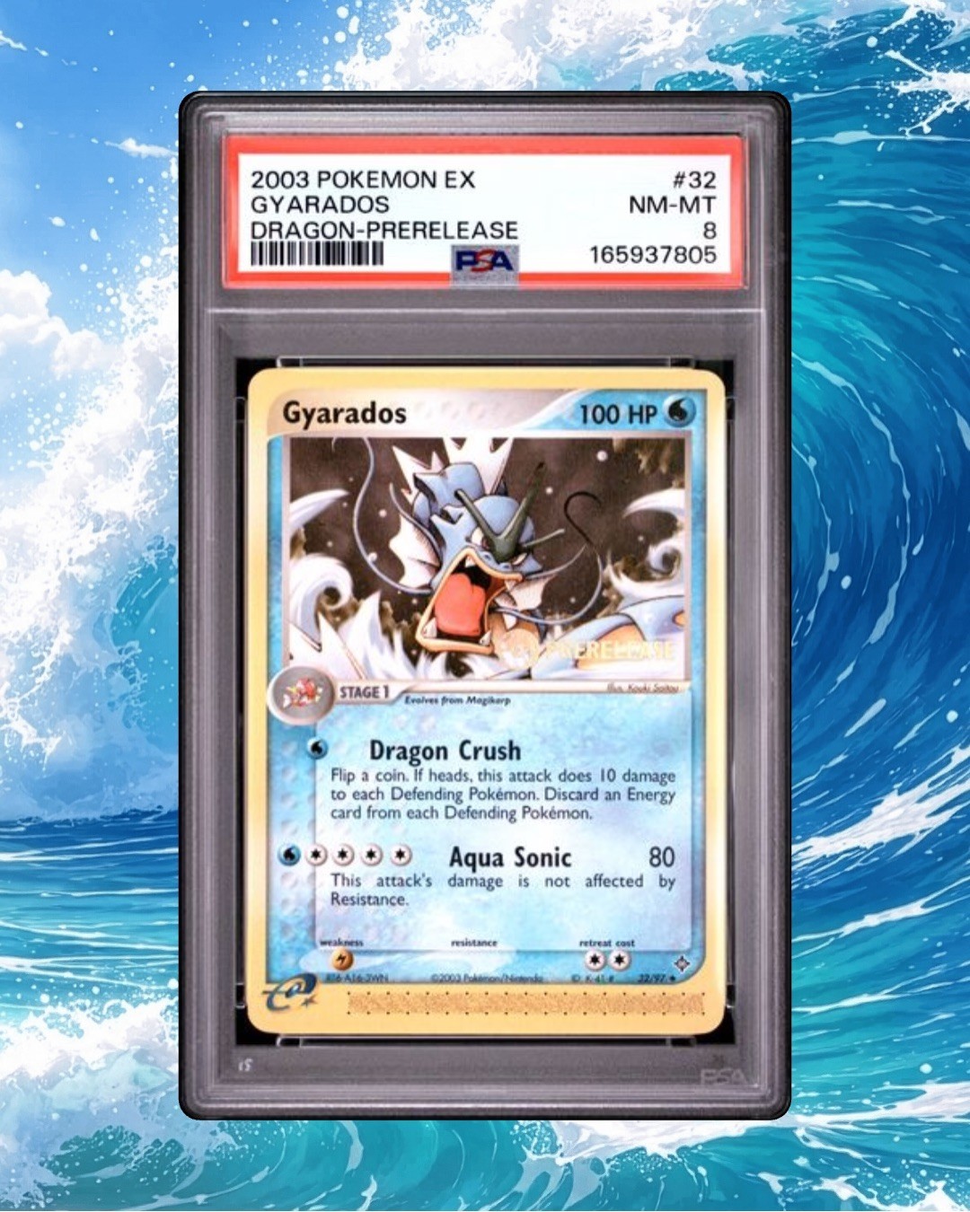 PSA 8 - Gyarados - (Prerelease) 32/97 Nintendo Regular PSA 8 - Gyarados - (Prerelease) 32/97 Nintendo Regular