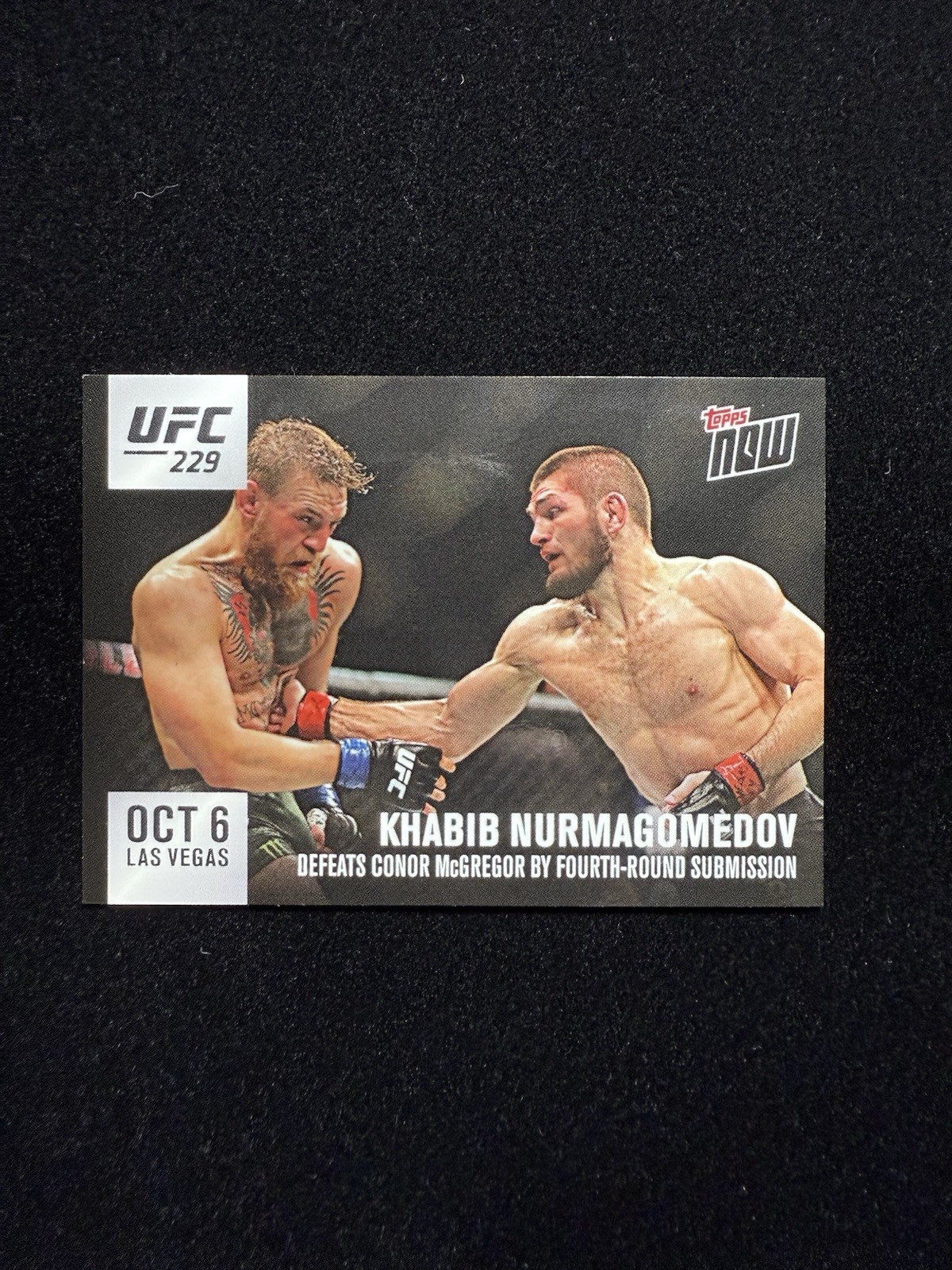 2018 Topps Now UFC Khabib Nurmagomedov Defeats McGregor #229-1 (PR /220) SSP 2018 Topps Now UFC Khabib Nurmagomedov Defeats McGregor #229-1 (PR /220) SSP