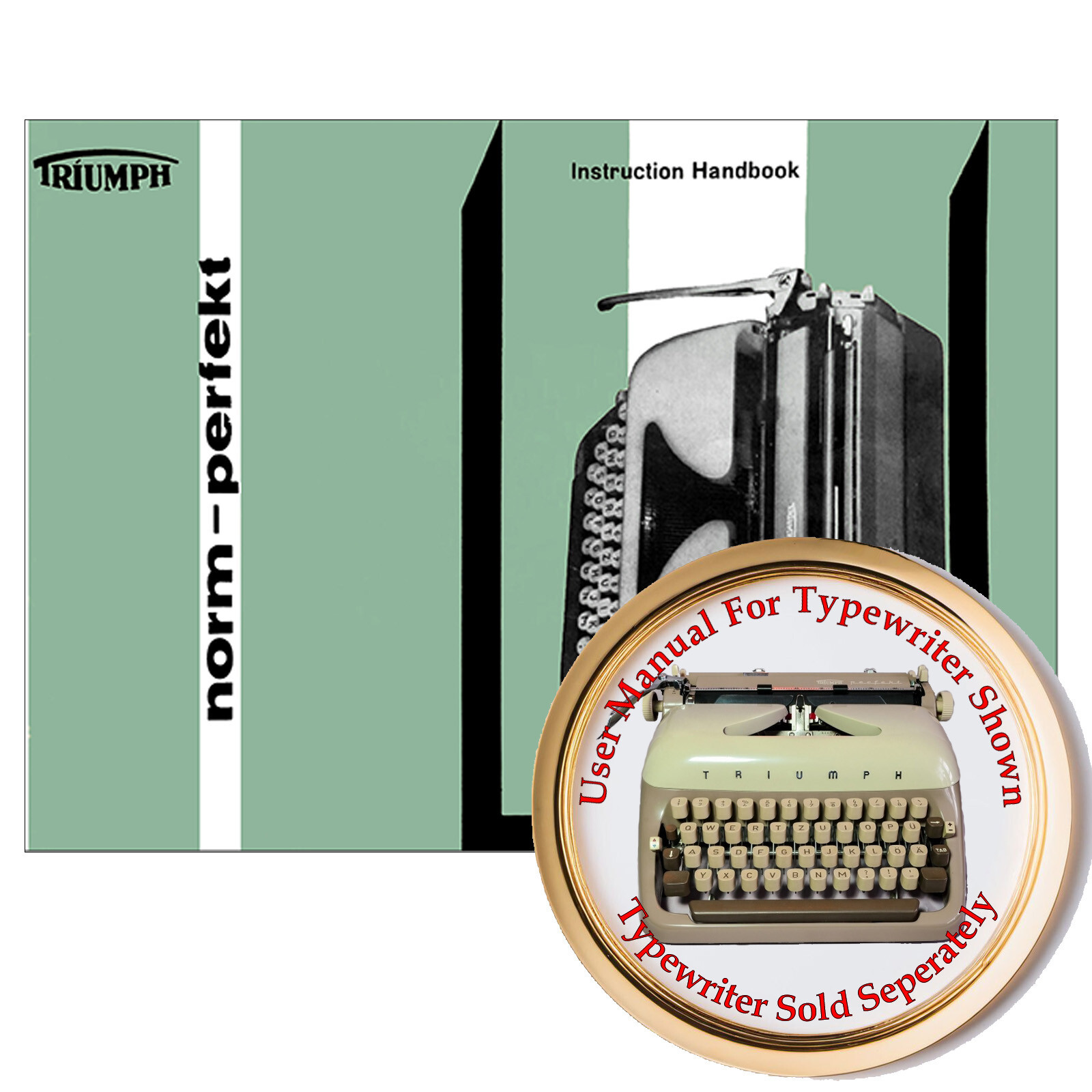 Triumph Perfekt Typewriter User Instruction Owner\'s Manual Booklet Directions