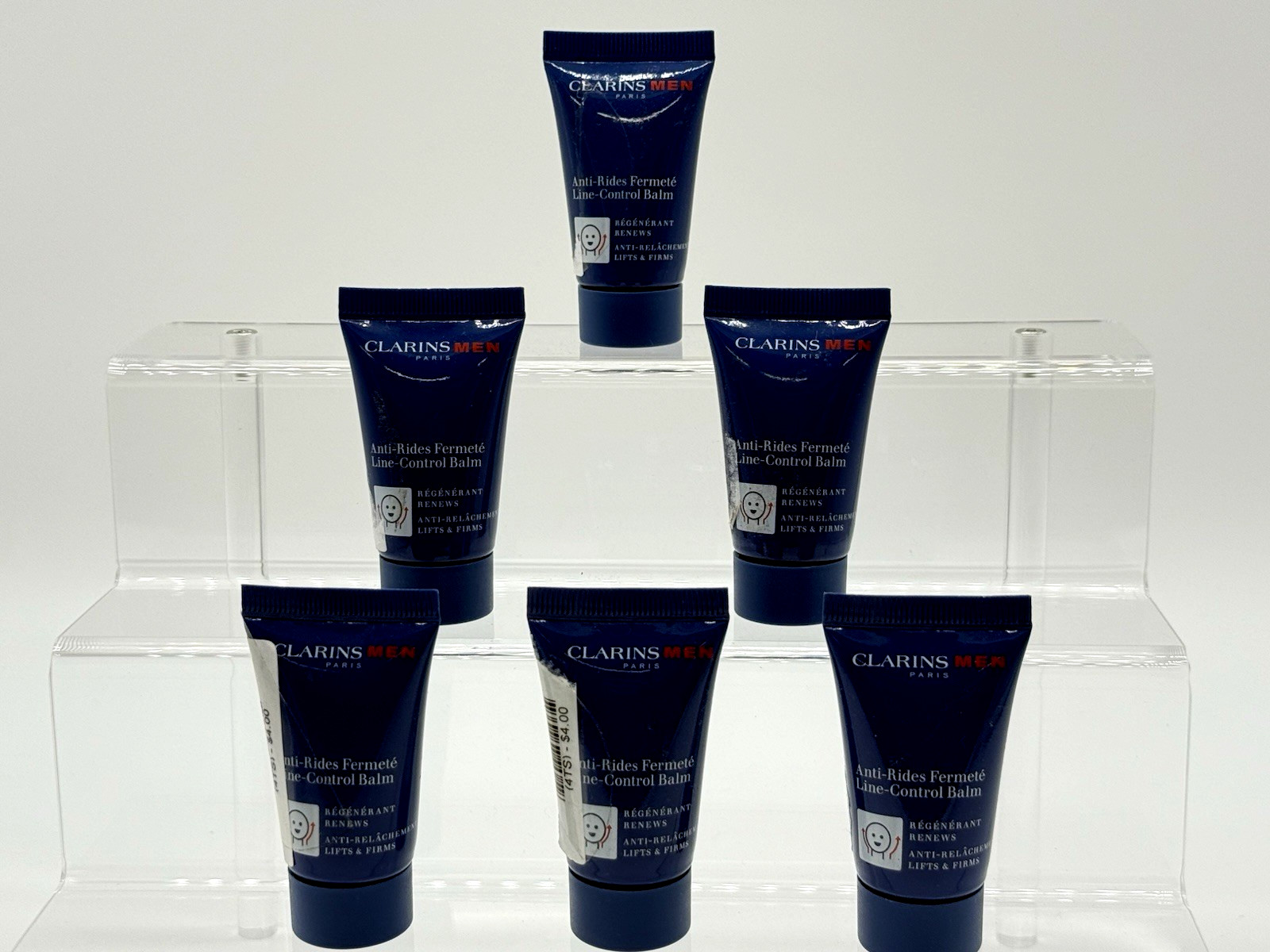 Pack Of 6 Clarins Men Line-Control Balm, 0.42oz Each Tube - Sealed New