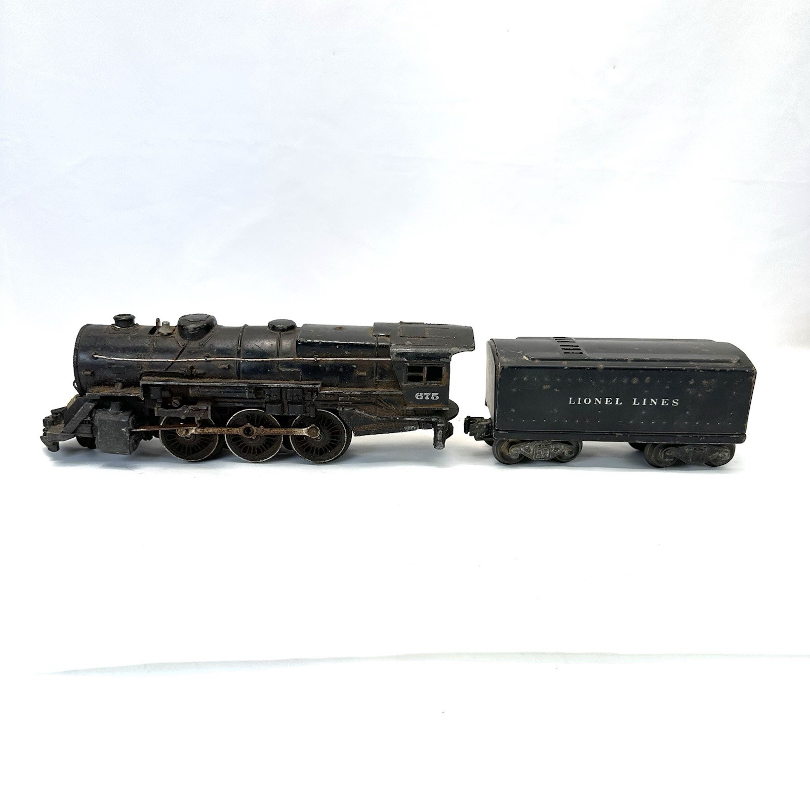 Lionel O 675 Steam Locomotive & 6654w Lionel Lines Tender Fix/Parts Lionel O 675 Steam Locomotive & 6654w Lionel Lines Tender Fix/Parts