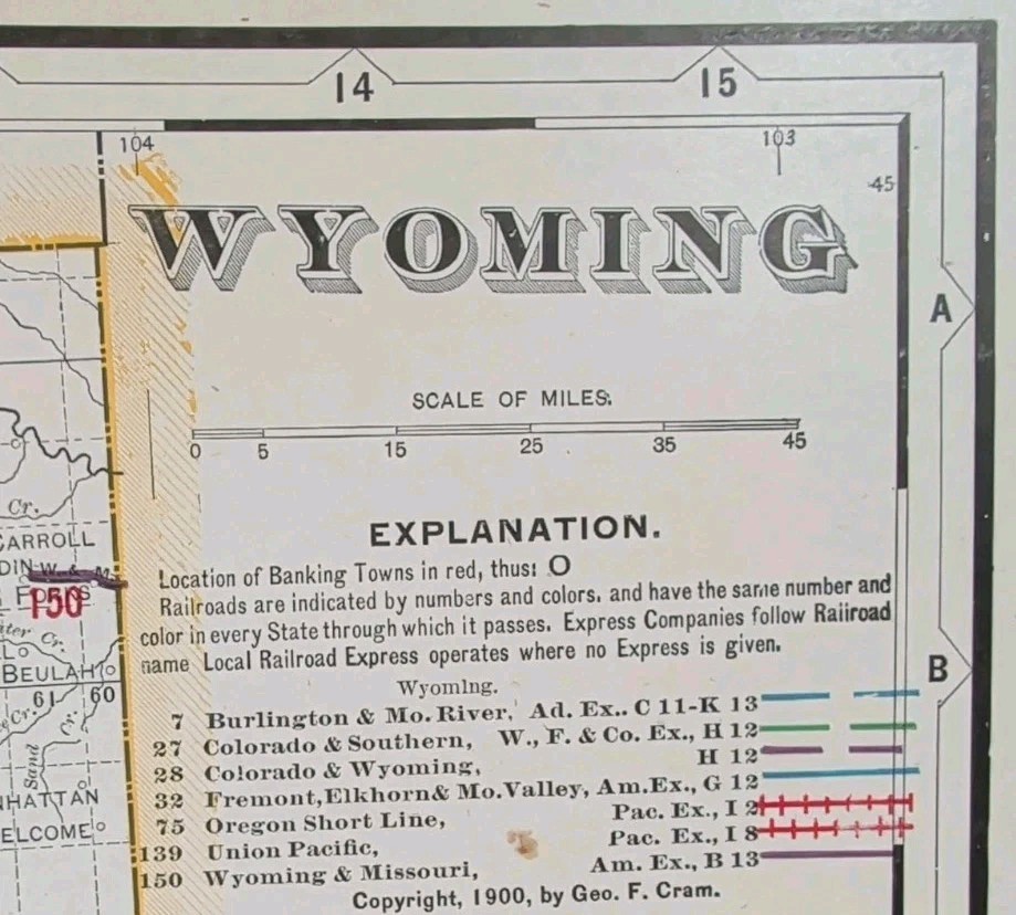 1900 WYOMING Map 26
