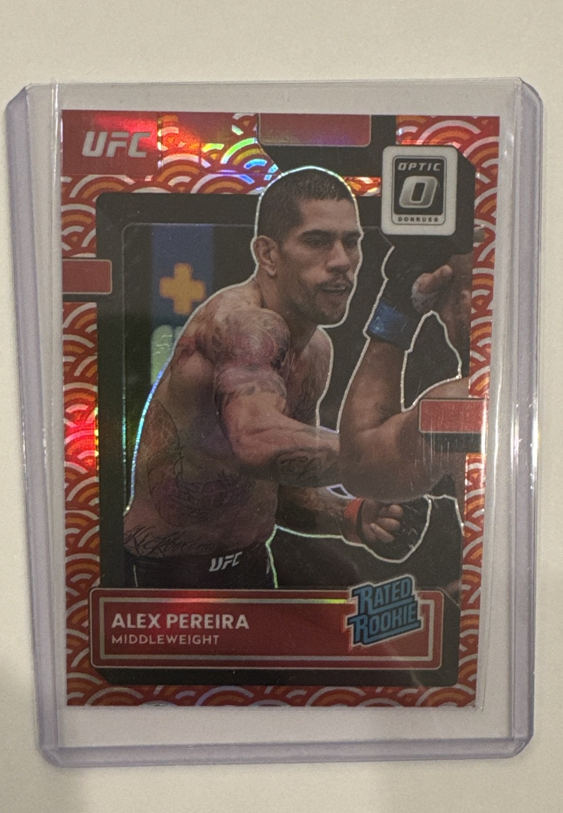 2023 Panini Donruss Optic UFC - Rated Rookie Alex Pereira #108 Photon Prizm (RC)