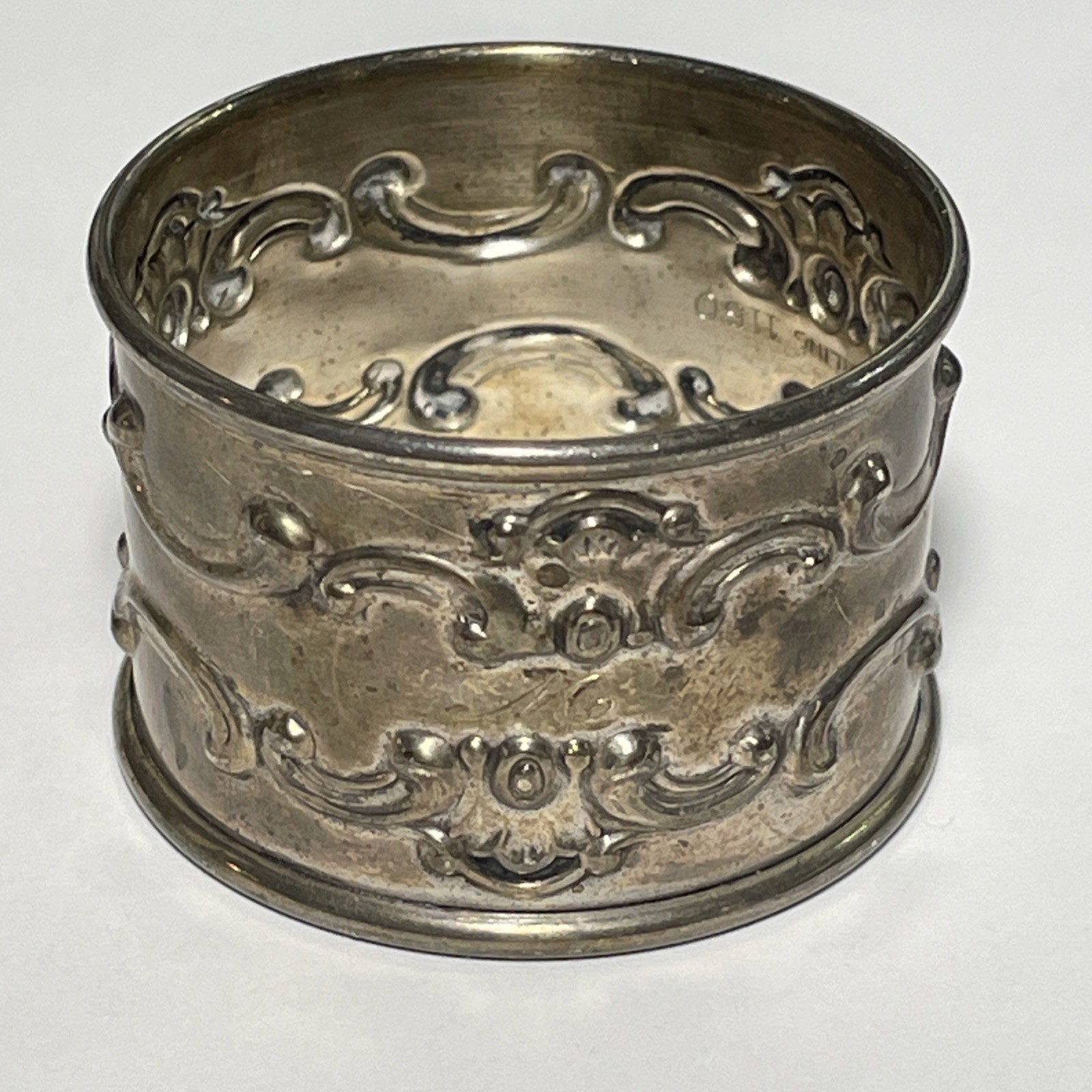 Strasbourg by Gorham Sterling Silver Individual Napkin Ring #1150 Engraved ‘M’