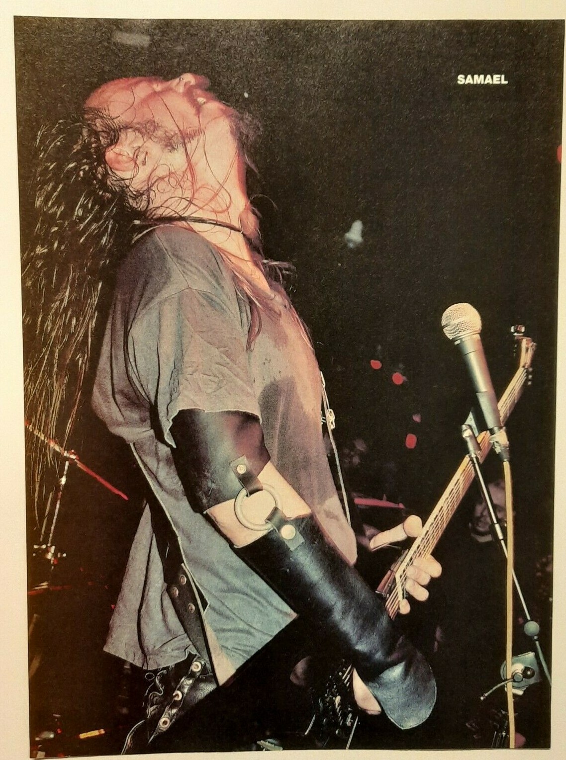 SAMAEL ~Swiss black metal RARE ~ Vintage Magazine Page PINUP early 1990\'s